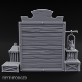Well-Stocked Apothecary Shelf And Cages Miniature for Dungeons and Dragons, Pathfinder or other TTRPGs