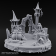 Eldritch Spires Rising Ruin Miniature for Dungeons and Dragons, Pathfinder or other TTRPGs