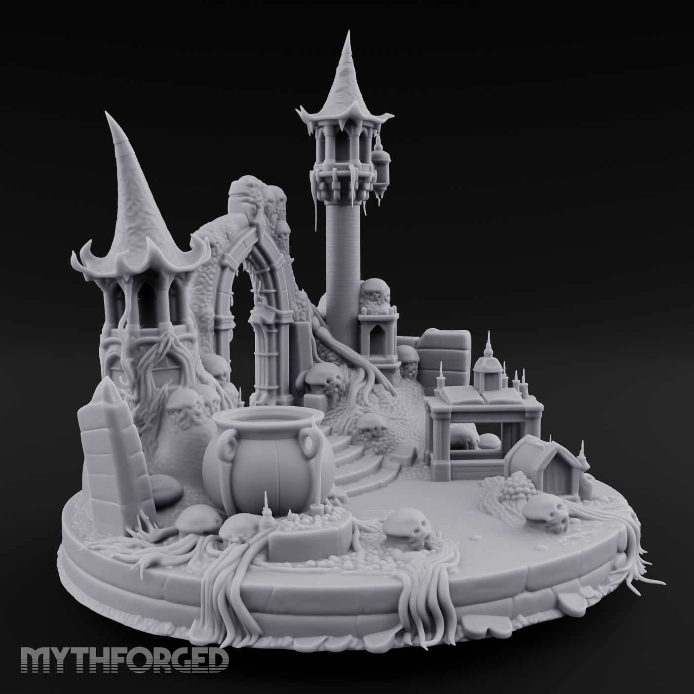 Eldritch Spires Rising Ruin Miniature for Dungeons and Dragons, Pathfinder or other TTRPGs