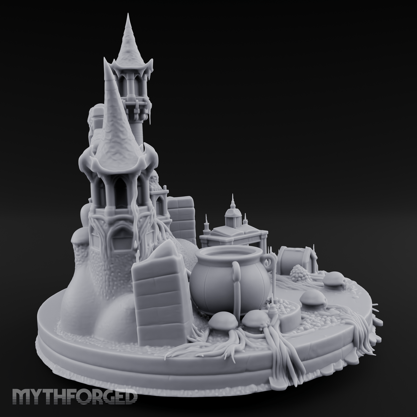 Eldritch Spires Rising Ruin Miniature for Dungeons and Dragons, Pathfinder or other TTRPGs