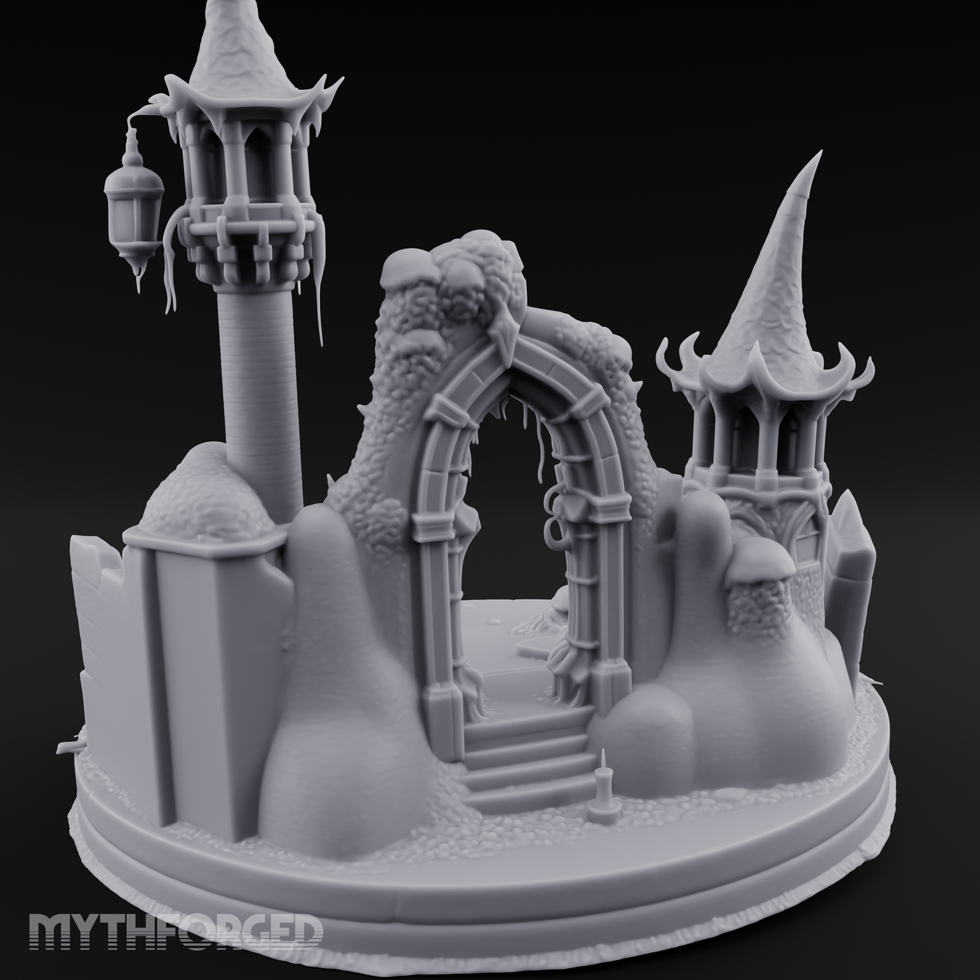 Eldritch Spires Rising Ruin Miniature for Dungeons and Dragons, Pathfinder or other TTRPGs