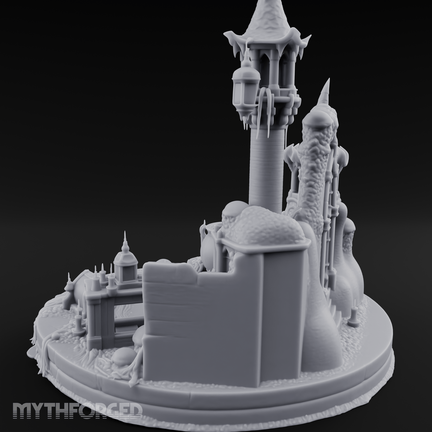 Eldritch Spires Rising Ruin Miniature for Dungeons and Dragons, Pathfinder or other TTRPGs