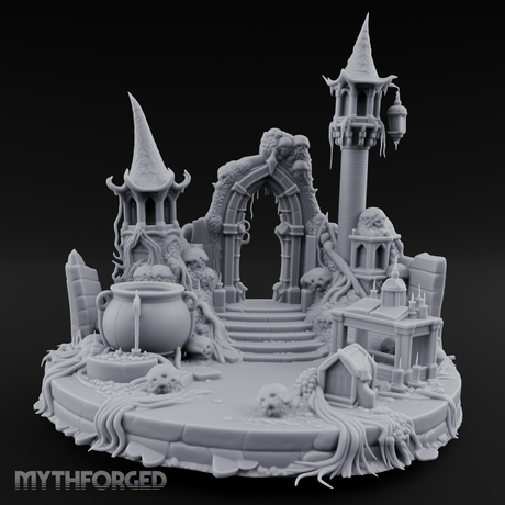 Eldritch Spires Rising Ruin Miniature for Dungeons and Dragons, Pathfinder or other TTRPGs