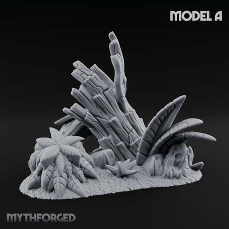 Sunbaked Desert Foliage A Miniature for Dungeons and Dragons, Pathfinder or other TTRPGs