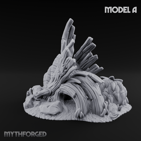 Sunbaked Desert Foliage A Miniature for Dungeons and Dragons, Pathfinder or other TTRPGs