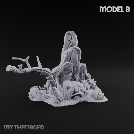 Sunbaked Desert Foliage Miniature for Dungeons and Dragons, Pathfinder or other TTRPGs