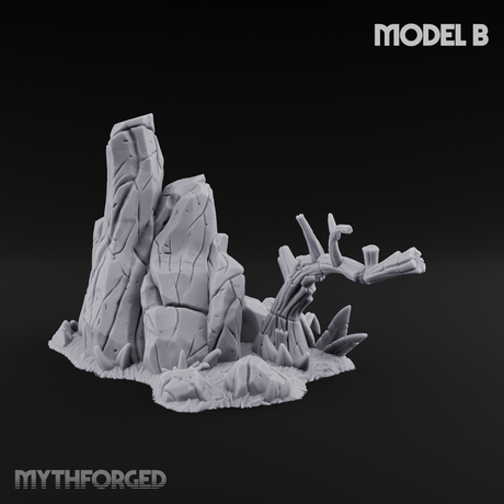 Sunbaked Desert Foliage B Miniature for Dungeons and Dragons, Pathfinder or other TTRPGs