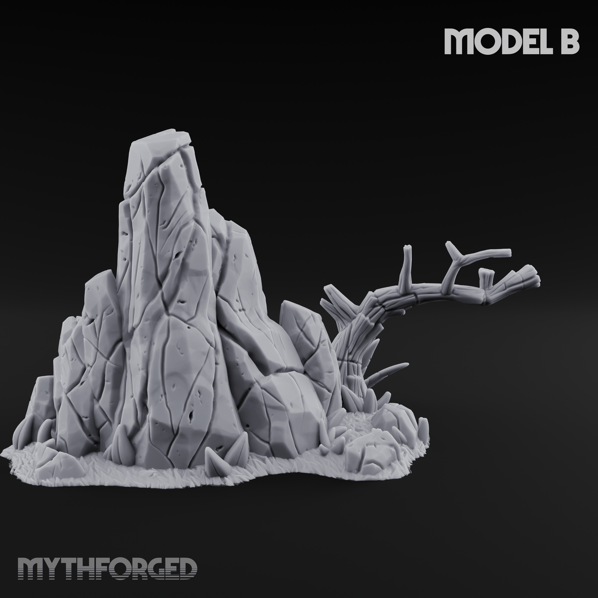 Sunbaked Desert Foliage B Miniature for Dungeons and Dragons, Pathfinder or other TTRPGs