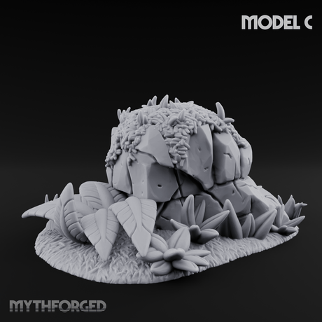 Sunbaked Desert Foliage C Miniature for Dungeons and Dragons, Pathfinder or other TTRPGs