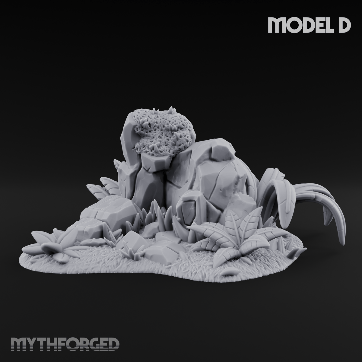 Sunbaked Desert Foliage D Miniature for Dungeons and Dragons, Pathfinder or other TTRPGs