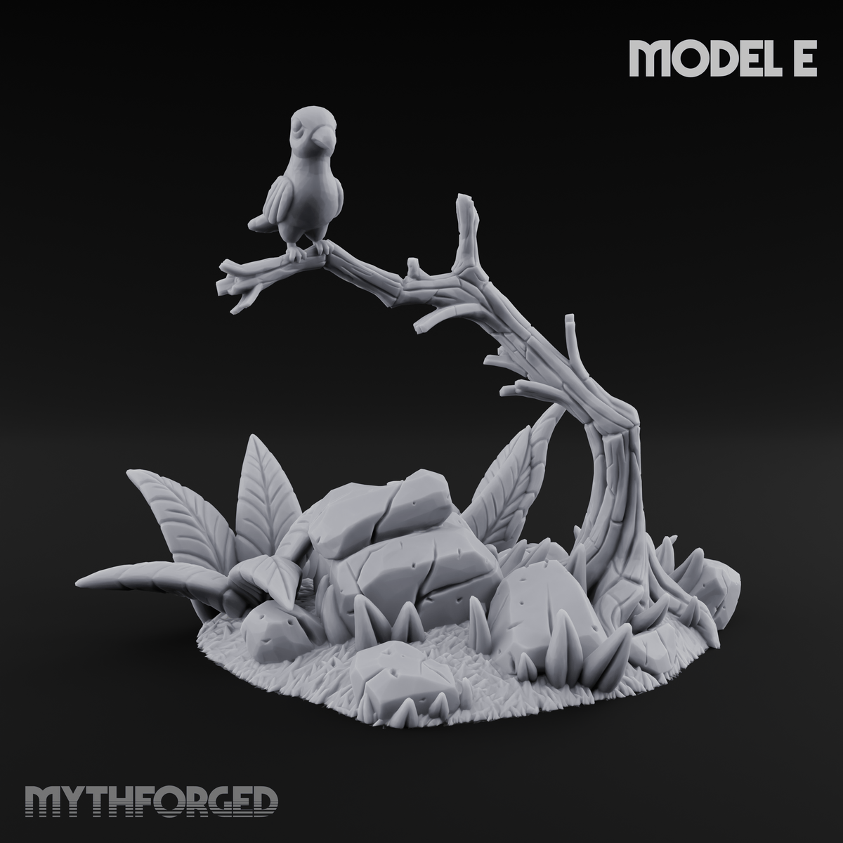 Sunbaked Desert Foliage Miniature for Dungeons and Dragons, Pathfinder or other TTRPGs