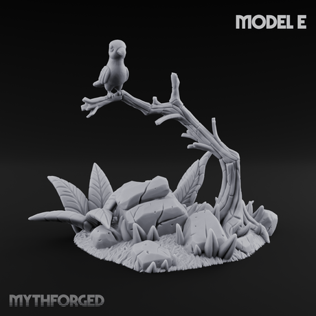 Sunbaked Desert Foliage Miniature for Dungeons and Dragons, Pathfinder or other TTRPGs