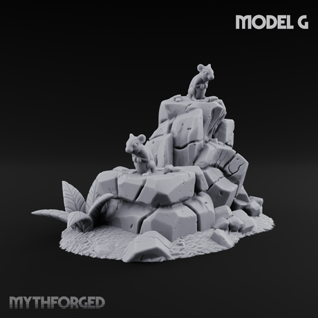 Sunbaked Desert Foliage G Miniature for Dungeons and Dragons, Pathfinder or other TTRPGs