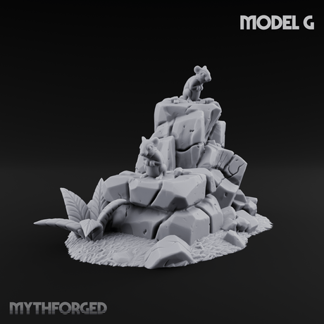 Sunbaked Desert Foliage G Miniature for Dungeons and Dragons, Pathfinder or other TTRPGs