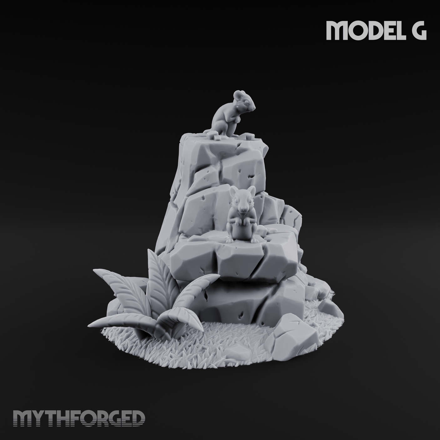 Sunbaked Desert Foliage Miniature for Dungeons and Dragons, Pathfinder or other TTRPGs