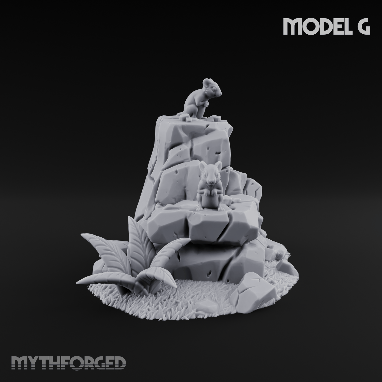 Sunbaked Desert Foliage Miniature for Dungeons and Dragons, Pathfinder or other TTRPGs