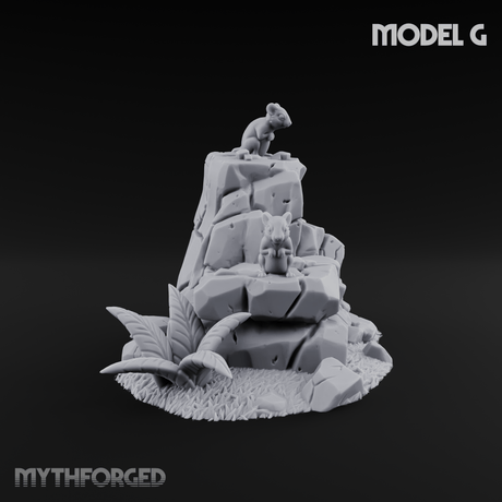 Sunbaked Desert Foliage G Miniature for Dungeons and Dragons, Pathfinder or other TTRPGs