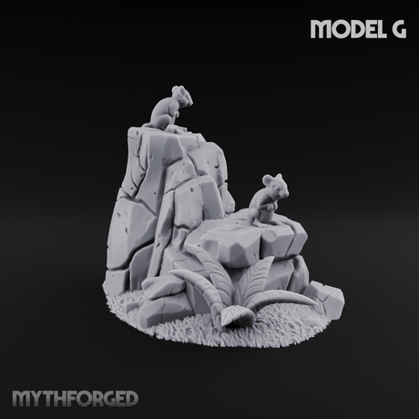 Sunbaked Desert Foliage G Miniature for Dungeons and Dragons, Pathfinder or other TTRPGs