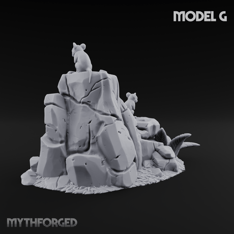 Sunbaked Desert Foliage G Miniature for Dungeons and Dragons, Pathfinder or other TTRPGs