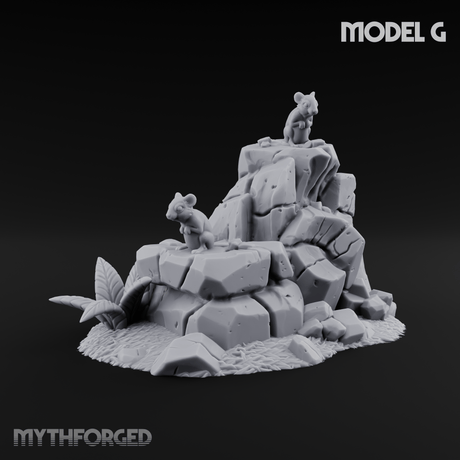 Sunbaked Desert Foliage G Miniature for Dungeons and Dragons, Pathfinder or other TTRPGs