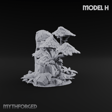 Sunbaked Desert Foliage H Miniature for Dungeons and Dragons, Pathfinder or other TTRPGs