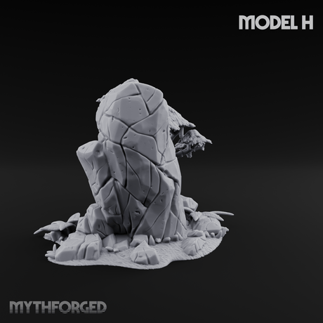 Sunbaked Desert Foliage H Miniature for Dungeons and Dragons, Pathfinder or other TTRPGs