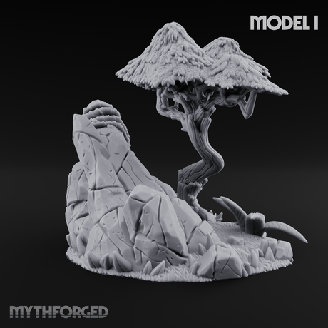 Sunbaked Desert Foliage I Miniature for Dungeons and Dragons, Pathfinder or other TTRPGs