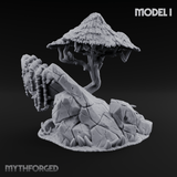 Sunbaked Desert Foliage I Miniature for Dungeons and Dragons, Pathfinder or other TTRPGs