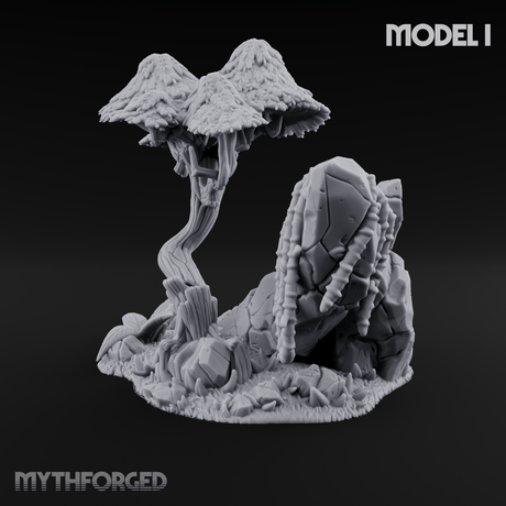 Sunbaked Desert Foliage I Miniature for Dungeons and Dragons, Pathfinder or other TTRPGs