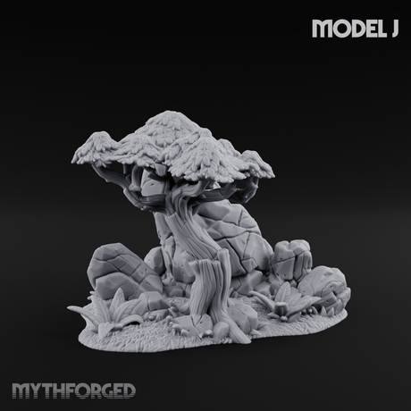 Sunbaked Desert Foliage J Miniature for Dungeons and Dragons, Pathfinder or other TTRPGs