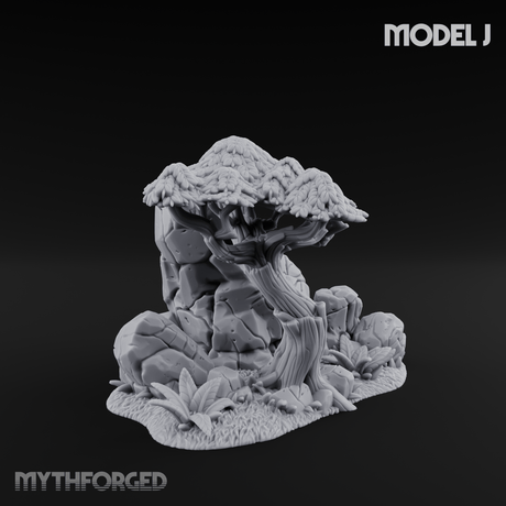 Sunbaked Desert Foliage J Miniature for Dungeons and Dragons, Pathfinder or other TTRPGs