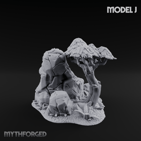 Sunbaked Desert Foliage J Miniature for Dungeons and Dragons, Pathfinder or other TTRPGs