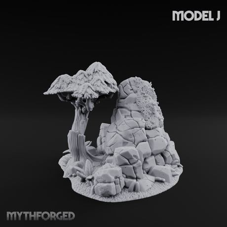 Sunbaked Desert Foliage J Miniature for Dungeons and Dragons, Pathfinder or other TTRPGs