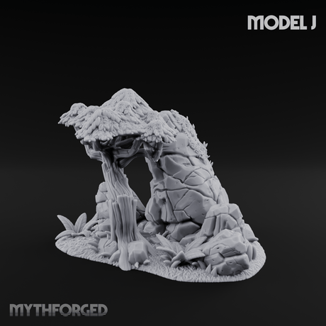 Sunbaked Desert Foliage J Miniature for Dungeons and Dragons, Pathfinder or other TTRPGs