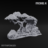 Sunbaked Desert Foliage Miniature for Dungeons and Dragons, Pathfinder or other TTRPGs