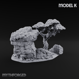 Sunbaked Desert Foliage K Miniature for Dungeons and Dragons, Pathfinder or other TTRPGs