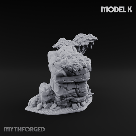 Sunbaked Desert Foliage K Miniature for Dungeons and Dragons, Pathfinder or other TTRPGs