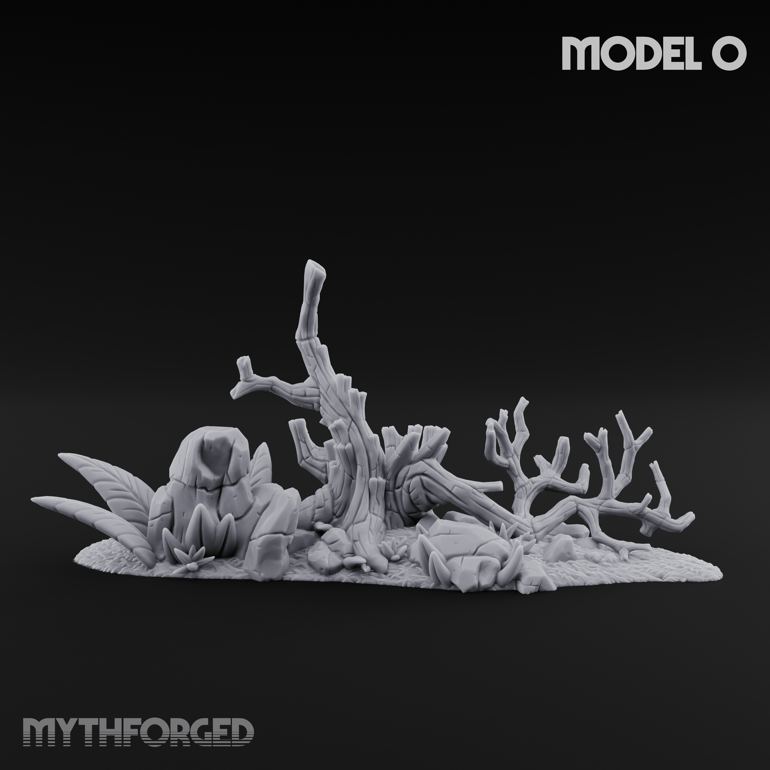 Sunbaked Desert Foliage Miniature for Dungeons and Dragons, Pathfinder or other TTRPGs