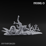 Sunbaked Desert Foliage Miniature for Dungeons and Dragons, Pathfinder or other TTRPGs