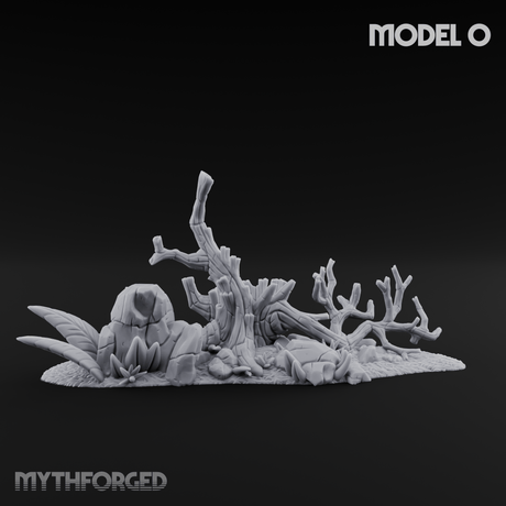 Sunbaked Desert Foliage Miniature for Dungeons and Dragons, Pathfinder or other TTRPGs