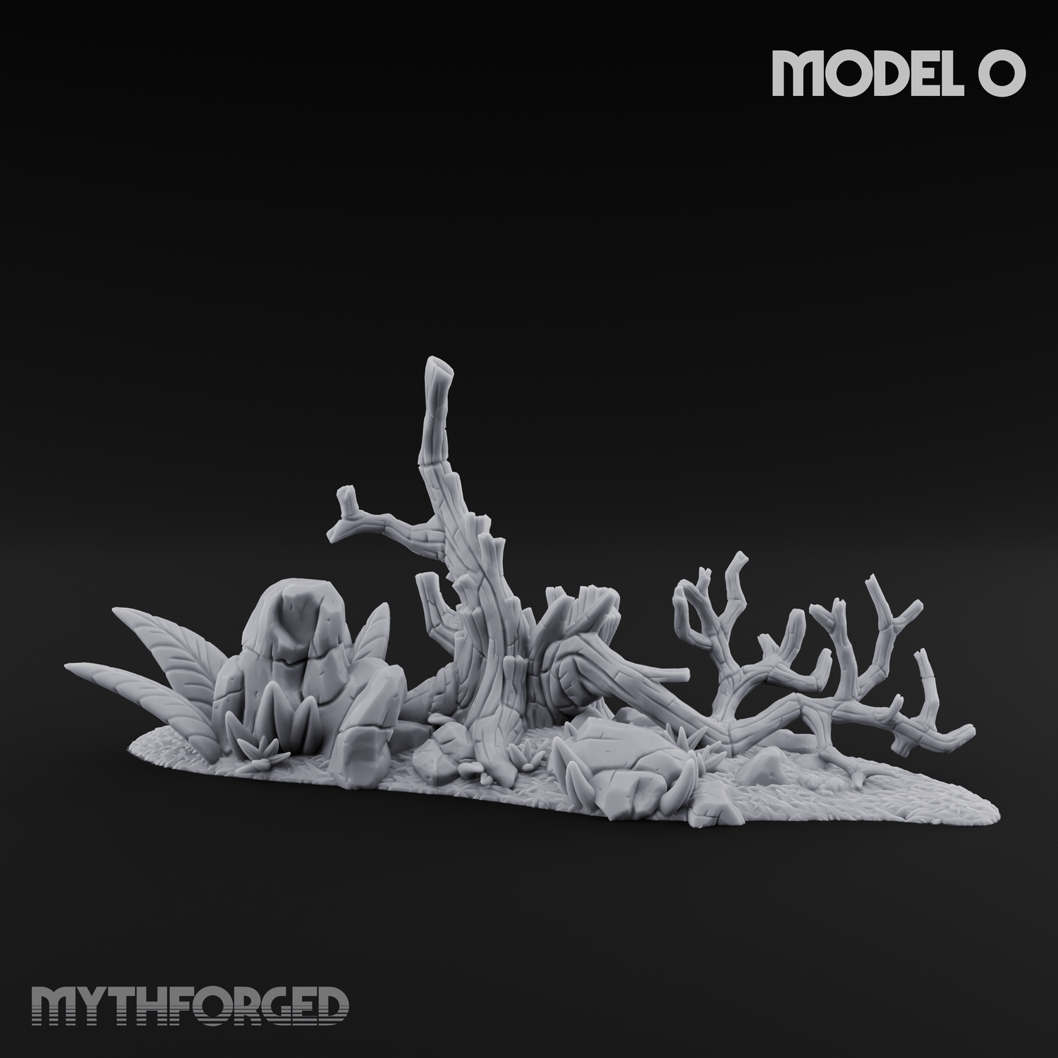 Sunbaked Desert Foliage O Miniature for Dungeons and Dragons, Pathfinder or other TTRPGs