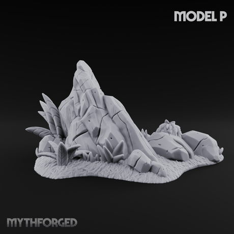 Sunbaked Desert Foliage P Miniature for Dungeons and Dragons, Pathfinder or other TTRPGs