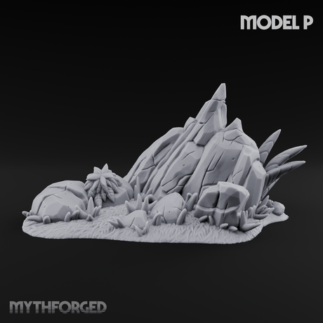 Sunbaked Desert Foliage P Miniature for Dungeons and Dragons, Pathfinder or other TTRPGs