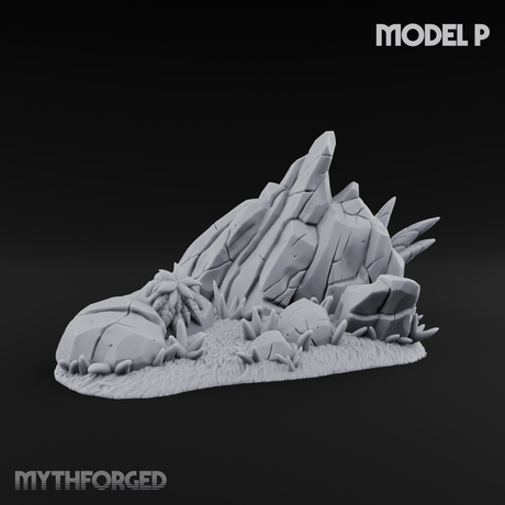 Sunbaked Desert Foliage P Miniature for Dungeons and Dragons, Pathfinder or other TTRPGs