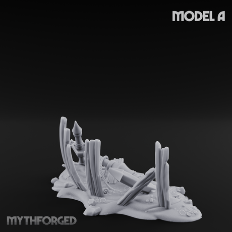 Sunken Seabed Debris A Miniature for Dungeons and Dragons, Pathfinder or other TTRPGs