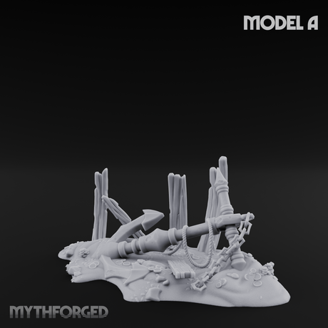 Sunken Seabed Debris A Miniature for Dungeons and Dragons, Pathfinder or other TTRPGs