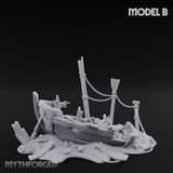 Sunken Seabed Debris Miniature for Dungeons and Dragons, Pathfinder or other TTRPGs