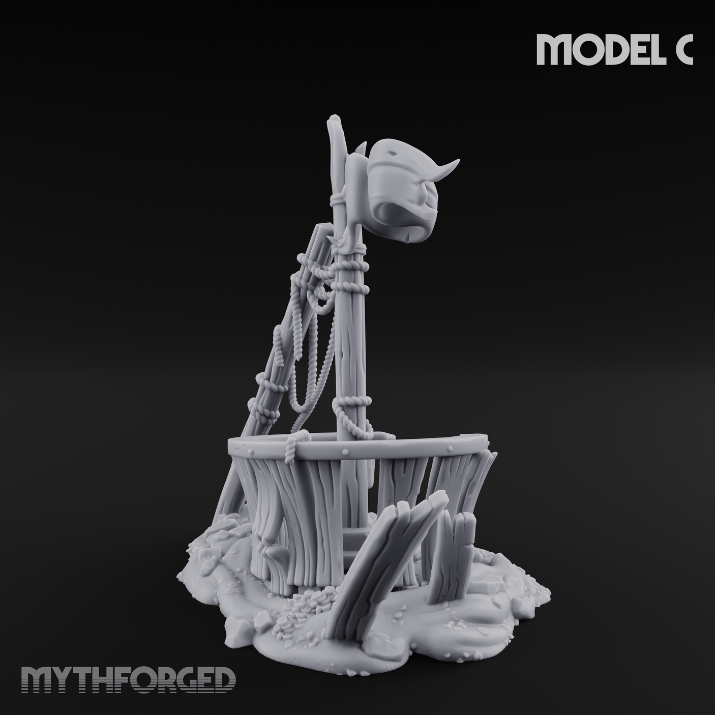 Sunken Seabed Debris C Miniature for Dungeons and Dragons, Pathfinder or other TTRPGs