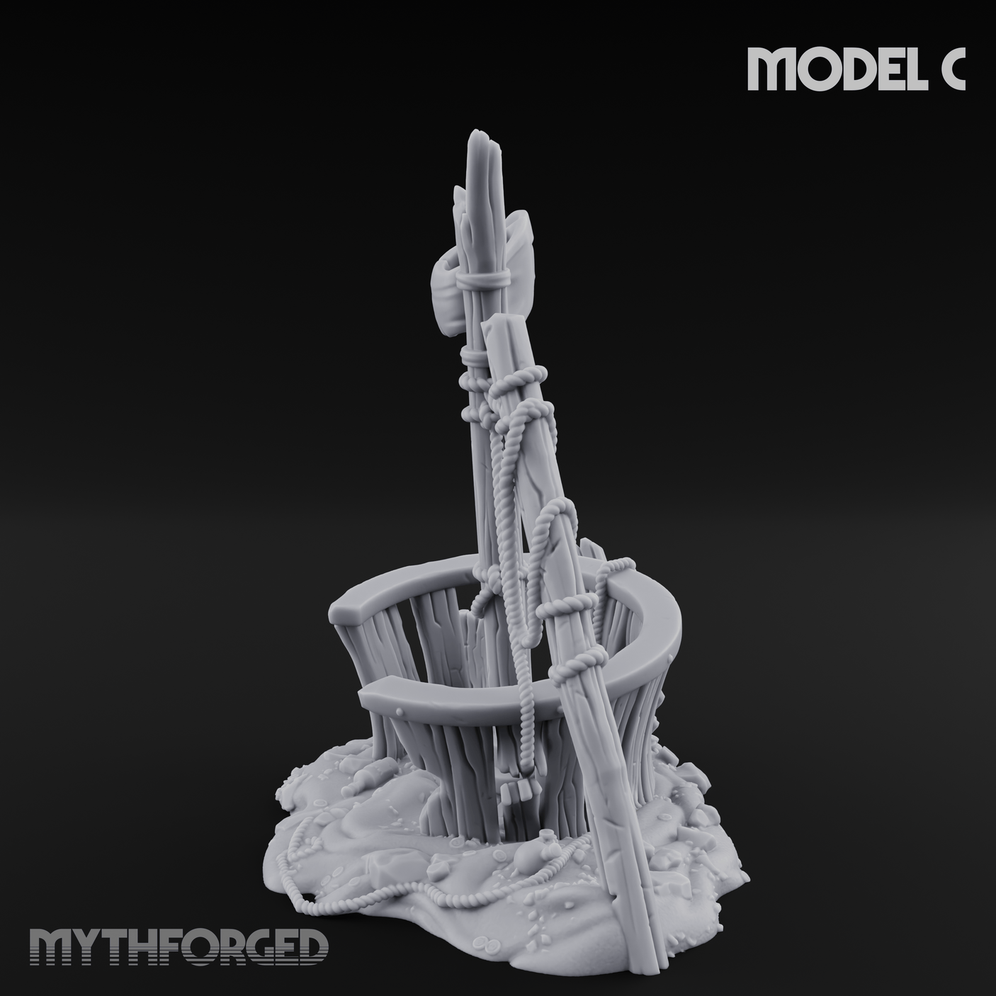Sunken Seabed Debris C Miniature for Dungeons and Dragons, Pathfinder or other TTRPGs