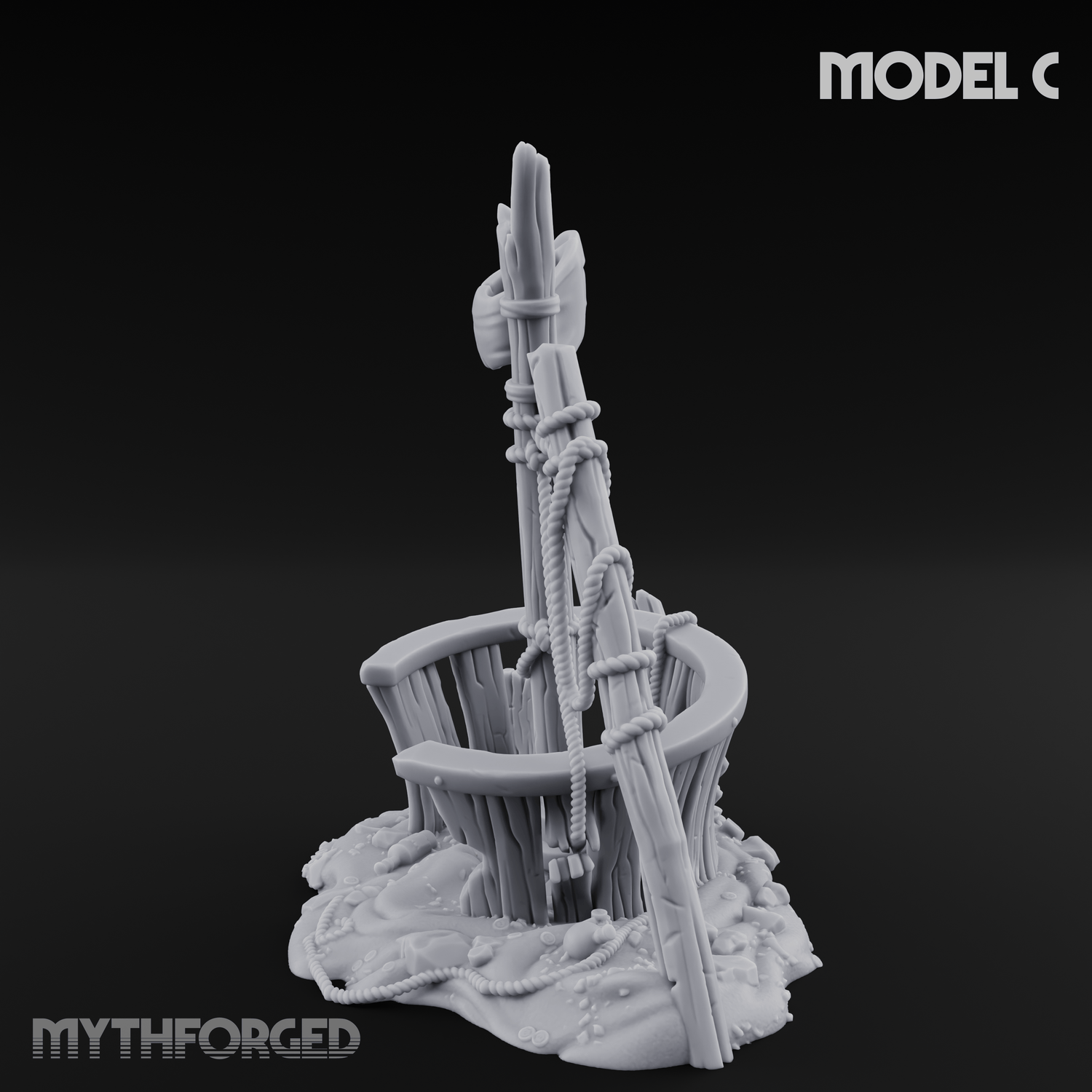 Sunken Seabed Debris C Miniature for Dungeons and Dragons, Pathfinder or other TTRPGs